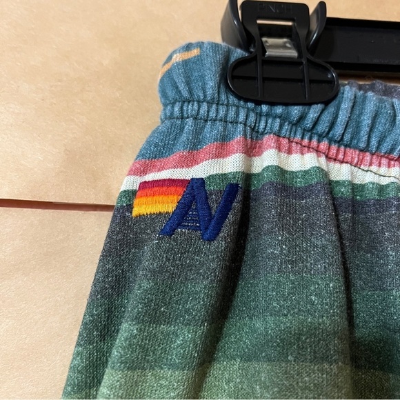 Aviator Nation Serape Tulum Bolt Stitch Sweatpants Pull-On Pants Stripe Size XS - Picture 3 of 14